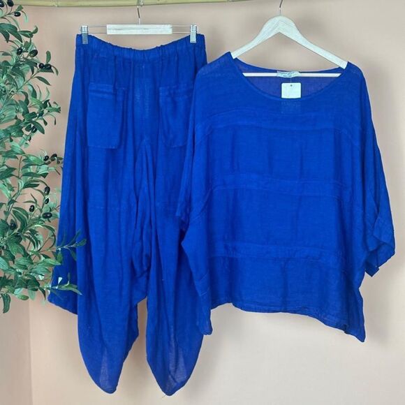 Made in Italy Linen Pants Set - Picture 5 of 7